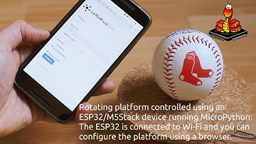 Rotating platform controlled with an ESP32 running MicroPython