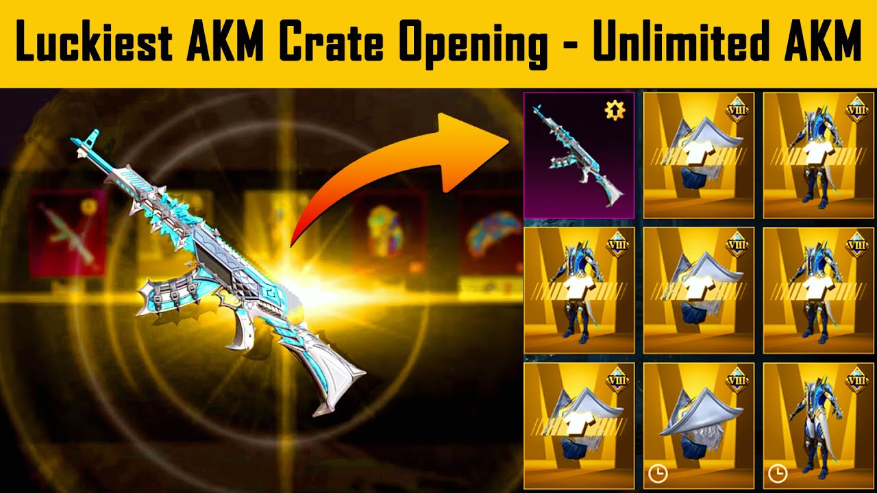 Unbelievable! Starsea Admiral Set & AKM Crate opening in BGMI