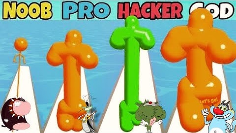 Tall Man Run Noob Vs Pro Vs Hacker Vs God Oggy Jack Taplu Bob Funny