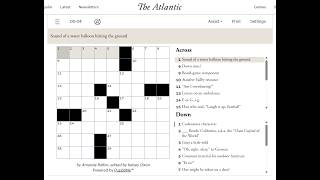 The Atlantic Crossword 2026