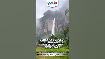 Bencana Longsor di Curug Ngebul, Akses Ditutup Sementara #ipol #curug #bencana #cianjur