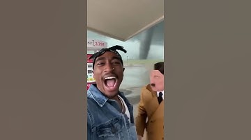 When two random NPCs spawn in the middle of a tornado and just… vibe 🌪😂  #viralvideo #soratrends