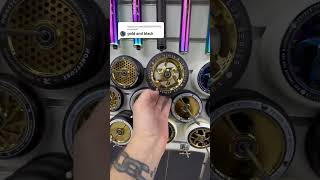 Crazy Gold and Black Stunt Scooter