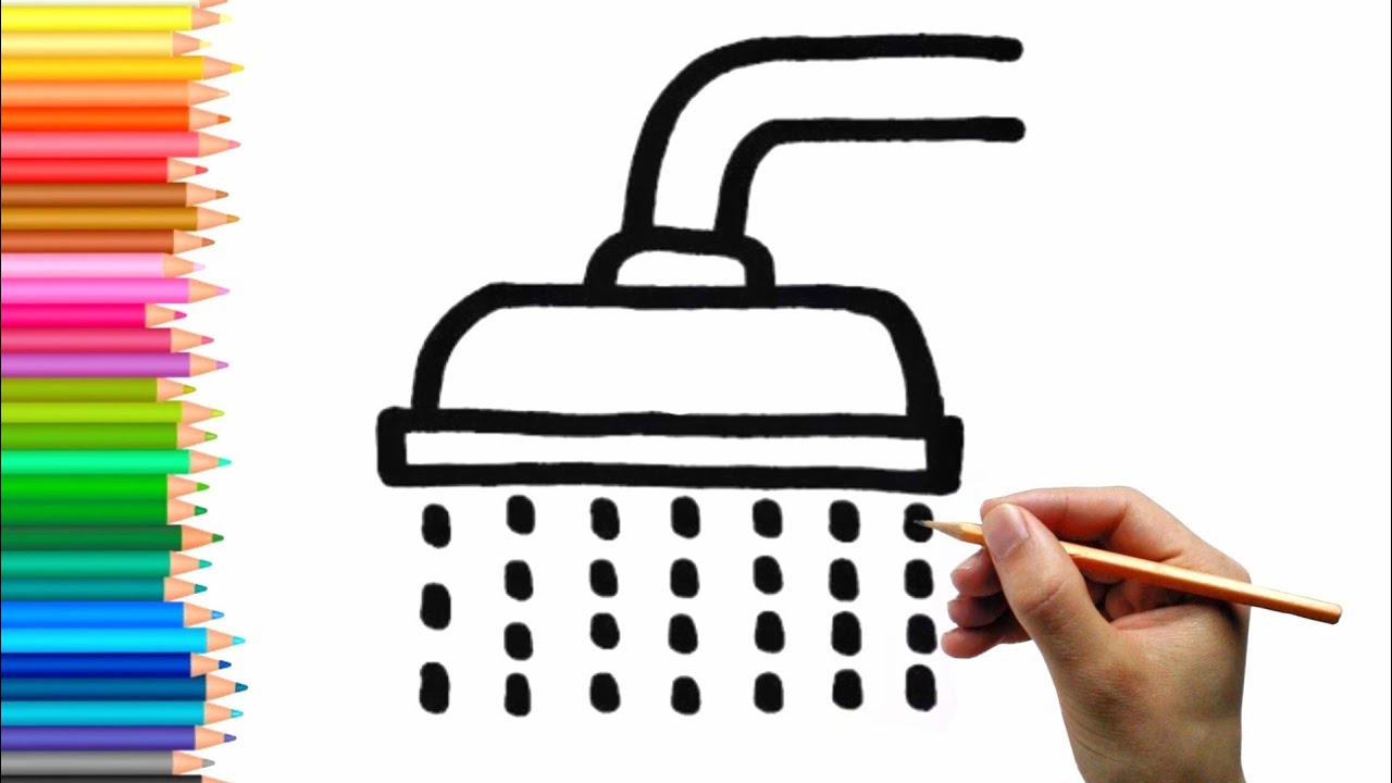 Shower drawing, painting colour for kids, toddlers Basic preety