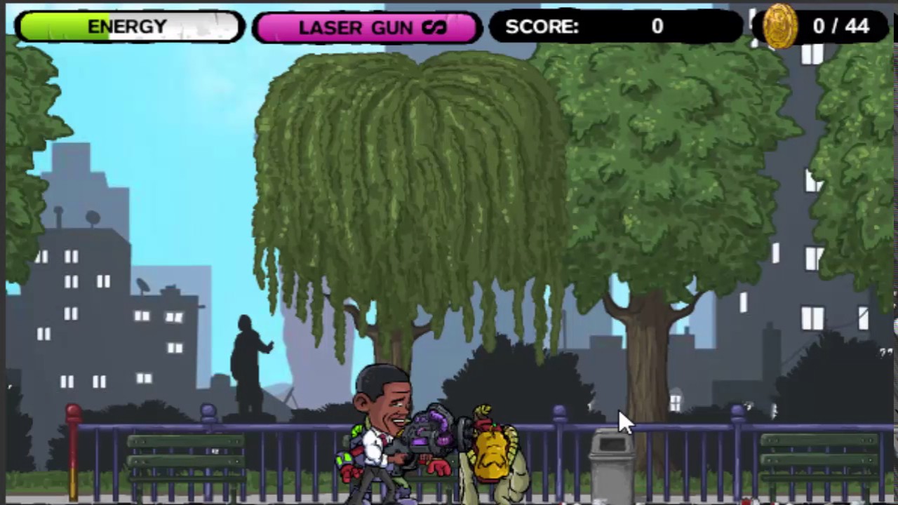 Obama Alien Defense MiniClip Games Part3 || AllTypePortal - YouTube