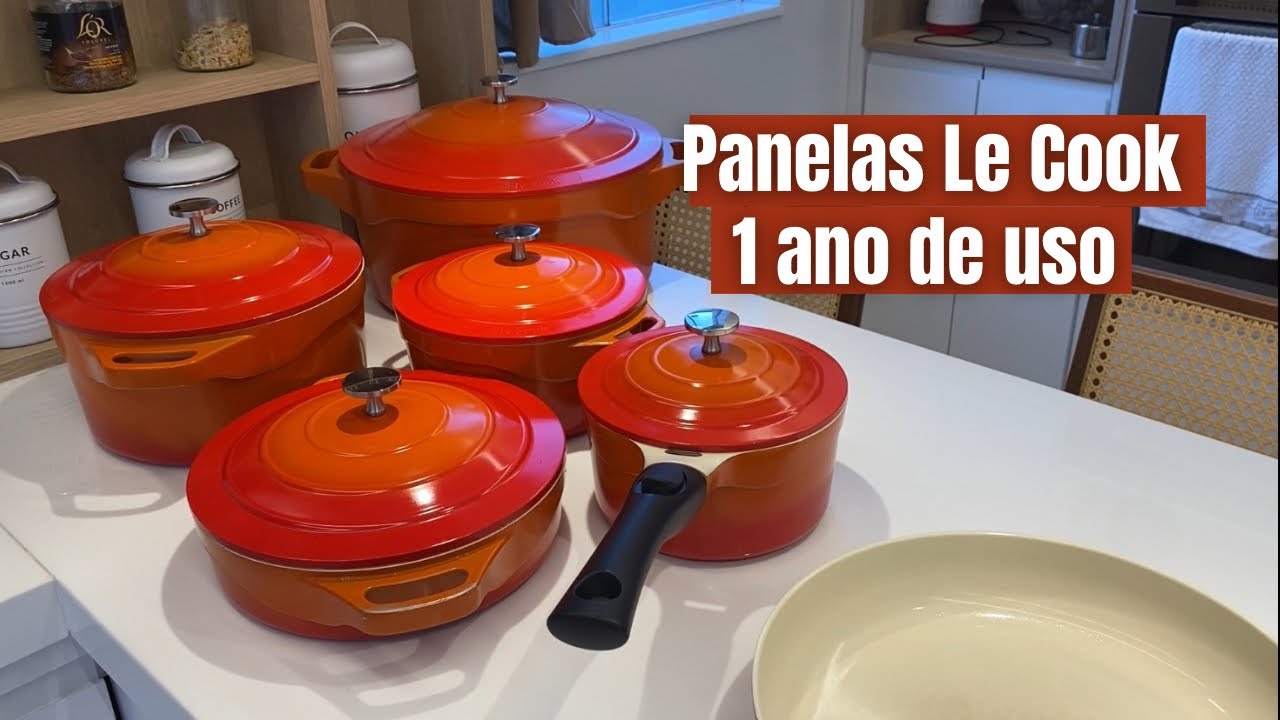 JOGO DE PANELAS LE COOK com 7 peças após 1 ano e 3 meses DE USO! Vale a pena? Compraria novamente?