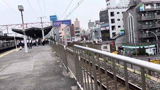 塚本に停車するのか⁉️２２３系2000番台J5編成＋J6編成快速野洲行き塚本駅通過。