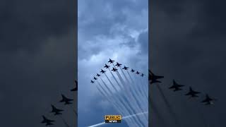 Jets Roar Over the White House: Fighter Aircraft Salute President Trump in Stunning Display