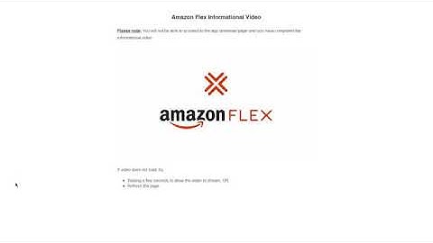 Amazon Flex Training Introduction Video.