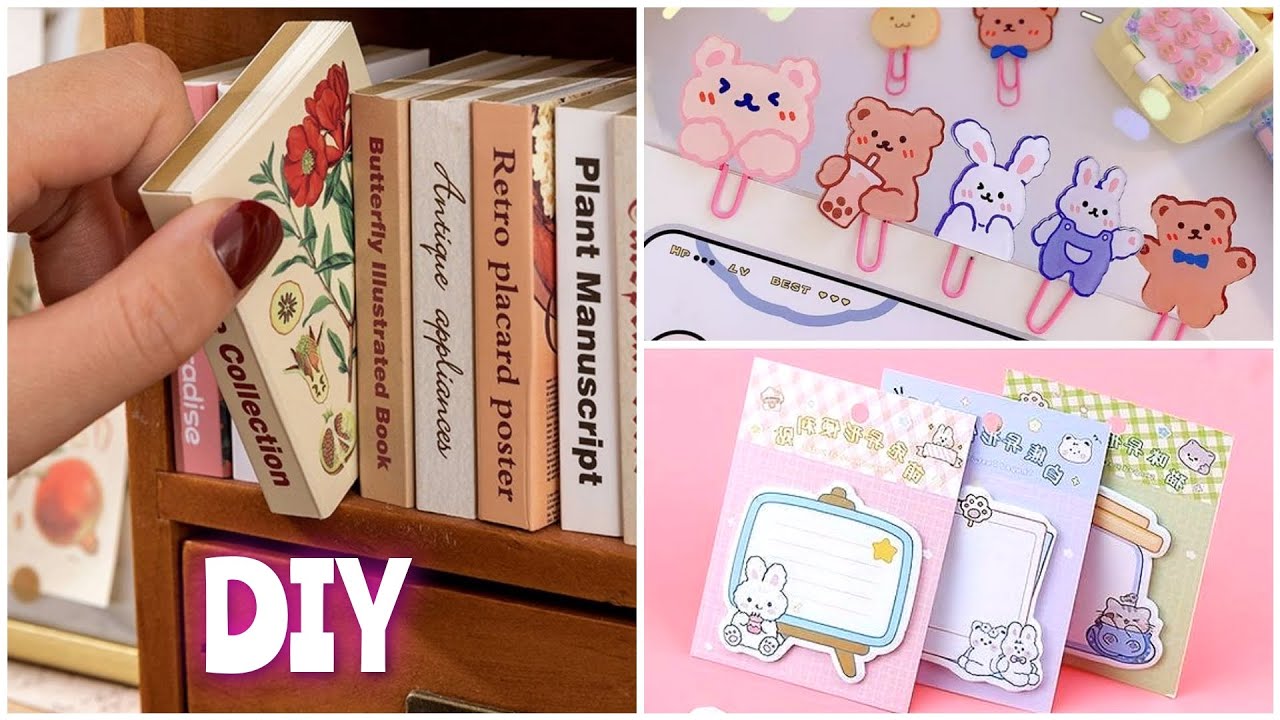 Diy cute stationery set at home /How to make cute stationery set