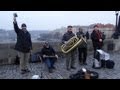 Wash-Board Expert, Jazz band on Karl bridge, Prague Dec. 2013