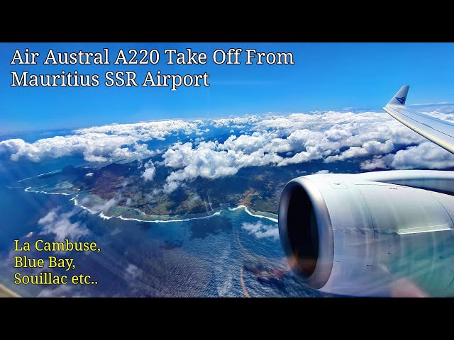 Atterrissage L'ile de la Réunion 974, Air Austral A220
