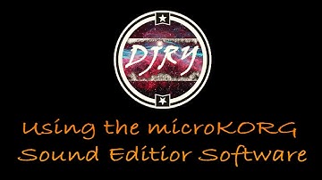 Using The MicroKORG Sound Editor Software