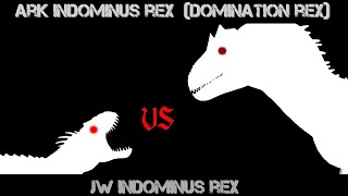 Jw Indominus Rex Vs Ark Indominus Rex Rex