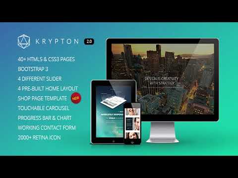 Krypton - Responsive Multipurpose HTML Template | Themeforest Website Templates and Themes