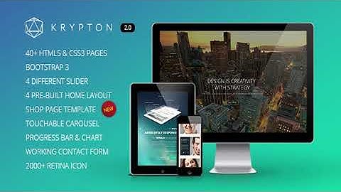 Krypton - Responsive Multipurpose HTML Template | Themeforest Website Templates and Themes
