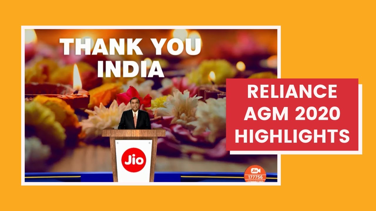 Reliance AGM 2020 Highlights & Key Announcements | Jio TV +, Jio Glass, JioMeet, Jio 5G, Jio Mart