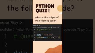 Quiz 75 Python