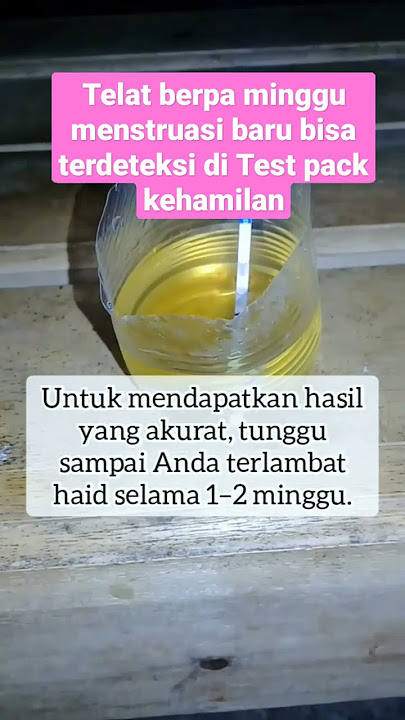 Telat berapa hari menstruasi biar bisa di Test pack kehamilan | #shorts