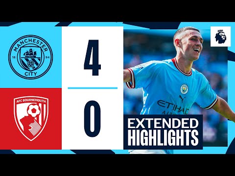 EXTENDED HIGHLIGHTS | Man City 4-0 Bournemouth | Premier League