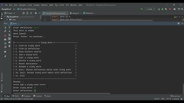 Slang Word Dictionary Java
