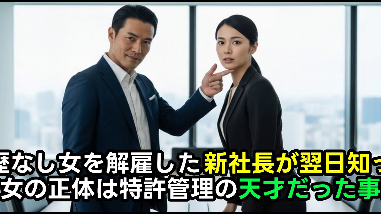 IQ200の女を高卒と解雇した新社長、翌日4兆円特許停止で会社即破産。業界追放され泣きつくも手遅れ
