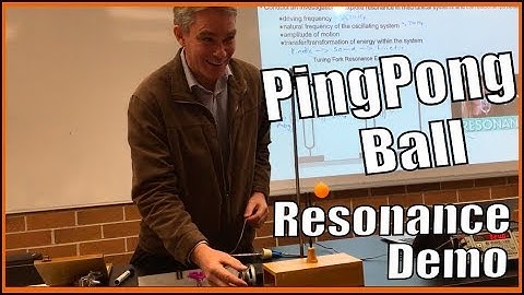 Ping Pong Ball Sound Resonance Demonstration