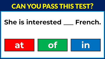 Preposition Quiz: CAN YOU PASS THIS TEST? #19