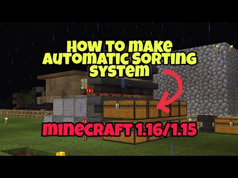 Minecraft Automatic Item Sorter System - Easy To Build - [1.14/1.15/1. ...