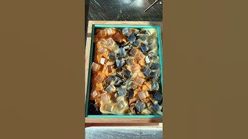 Iced Coffee Soap with ICE CUBES! #soapmaking #handmadesoap #soap #soaps #cpsoap #soaping #soapbars