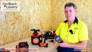 Earthmoving Laser and Machine Receivers Range from RedBack Lasers