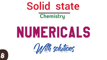 Solid state chemistry numericals with solutions | Part 8 | How many unit cells are there?