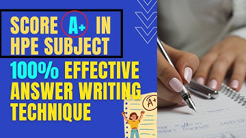 How to write answer in Health, Population and Environment Education? - an effective technique, 2020