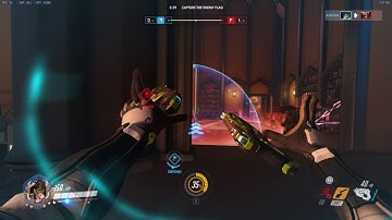 Overwatch CTF: Raptor goes 20 and 4 on Tracer w/ Score Board for kill streak