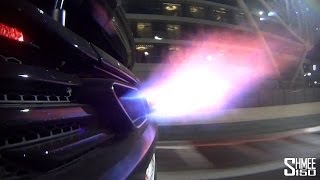 It's not just the "big mac" mclaren p1 that shoots flames, baby
brother 12c can do exactly same. taking to yas marina track as part of
a pure mcl...
