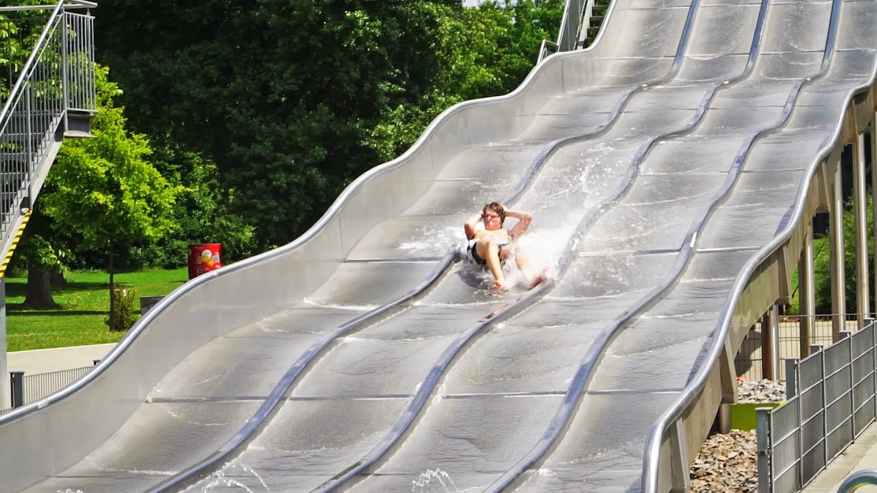 FAST Steel Racer Water Slide at Westbad Nuremberg, Germany - YouTube