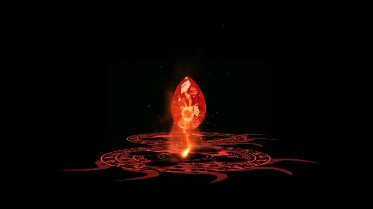 brilyante ng apoy:black screen effect.