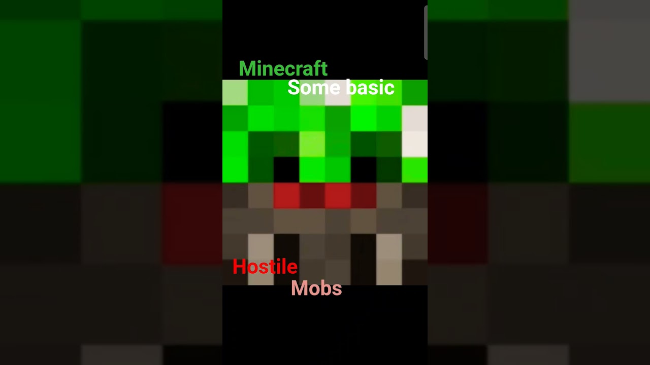 Minecraft basic hostile mobs 