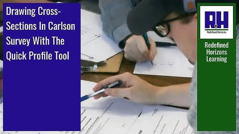 Drawing Cross-Sections In Carlson Survey With The Quick Profile Tool