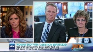 Woman shot with Taser now brain dead