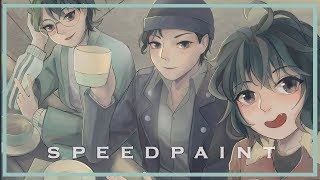 [Digital Speedpaint] The Akai Family Reunion (Detective Conan Fanart)