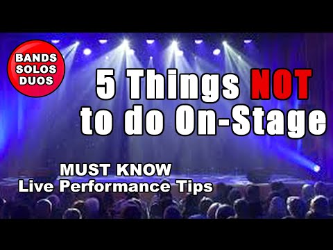 Video: När ska jag använda på scen?