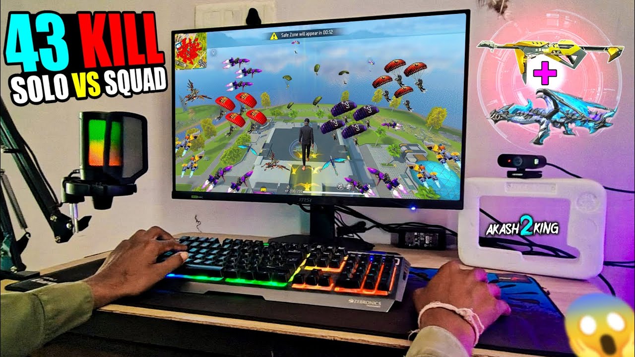 43 Kill 😈 MP40+AK47 99% Headshot Rate ⚡Solo Vs Squad 🔥 (Full Map OP ...