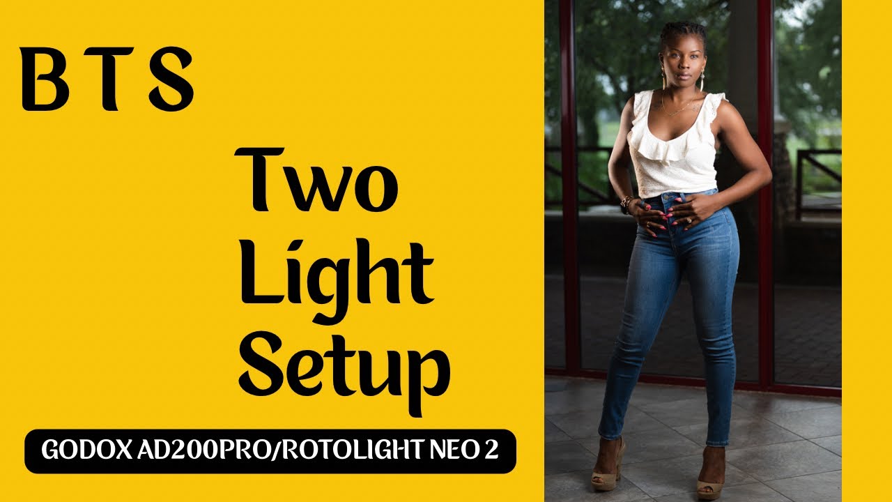 Simple two light set up using a Godox AD200 Pro and a Rotolight Neo 2