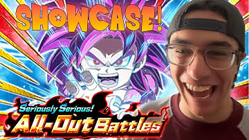 HARDEST HITTING TUR?? NEW MINI SSJ4 DAIMA GOKU SHOWCASE! (Serious All-Out Battles) DBZ Dokkan Battle