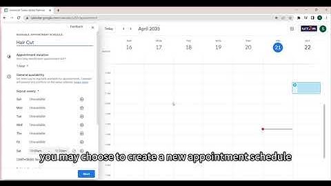 How to make an appointment with the hair salon using Google Calendar