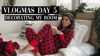 VLOGMAS DAY 5: Decorating my room \& First Aid Beauty NYC Event | Viviane Audi