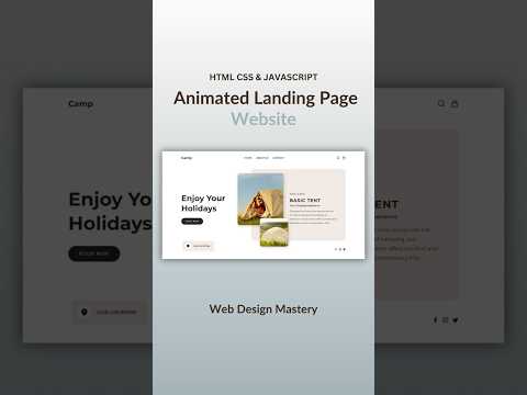Animated Landing Page