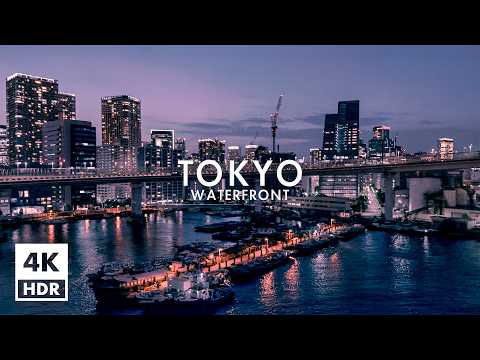 Tokyo Golden Hour & Night Ride | Yurikamome Full Ride | 4K HDR Ambient Sound [2026-07-08]