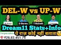 DEL-W vs UP-W Dream11|DEL-W vs UP-W Dream11 Prediction|DEL-W vs UP-W Dream11 Team|